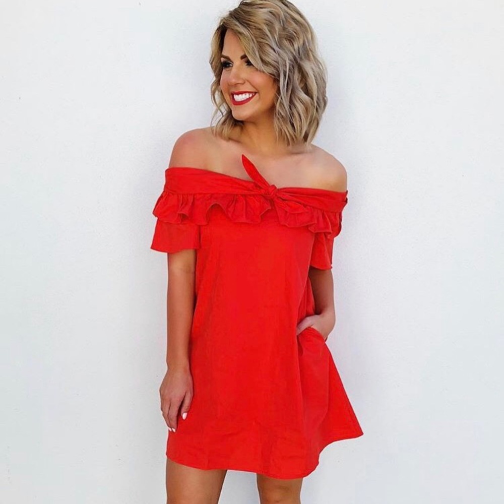 Red dress